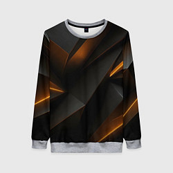 Женский свитшот Черная текстура с углами