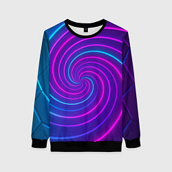 Женский свитшот Сине-фиолетовая спираль