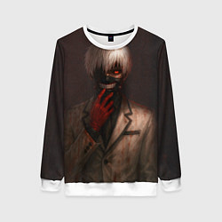 Свитшот женский Гуль Канеки Кен, цвет: 3D-белый