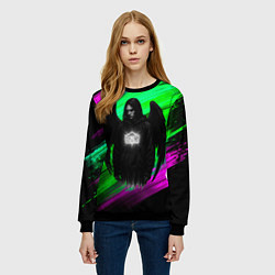 Свитшот женский Bones падший ангел, цвет: 3D-черный — фото 2