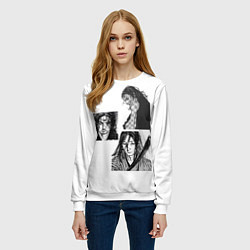 Свитшот женский Миямото Мусаси, Vagabond, цвет: 3D-белый — фото 2