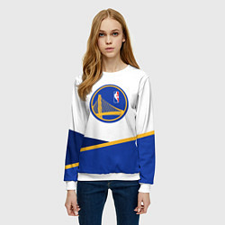 Свитшот женский Golden State Warriors - NBA, цвет: 3D-белый — фото 2
