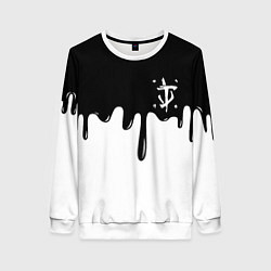 Женский свитшот Doom logo жидкие краски