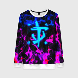 Женский свитшот Doom неоновый дым