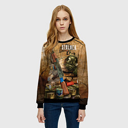 Свитшот женский Сталкер - тени из прошлого, цвет: 3D-черный — фото 2