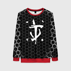 Женский свитшот Doom соты текстура