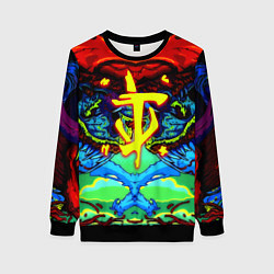 Свитшот женский Doom hyper monster, цвет: 3D-черный