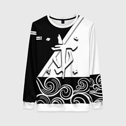 Свитшот женский Doom стильная геометрия, цвет: 3D-белый