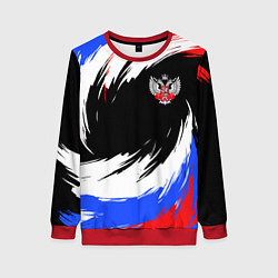 Свитшот женский Федерация бокса РФ - краска, цвет: 3D-красный