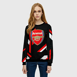 Свитшот женский Arsenal geometry steel, цвет: 3D-черный — фото 2