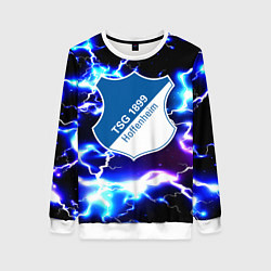 Свитшот женский Хоффенхайм молнии, цвет: 3D-белый