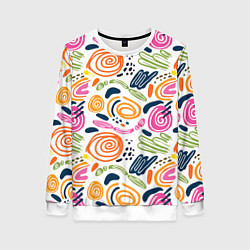 Женский свитшот Яркие спирали