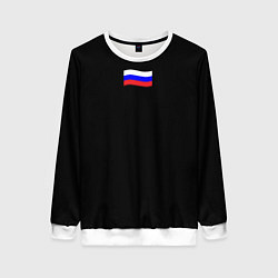 Женский свитшот Россия с флагом и гербом