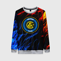 Свитшот женский Интер битва огней, цвет: 3D-меланж