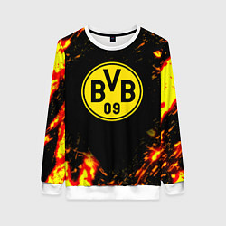 Свитшот женский Borussia огненные краски, цвет: 3D-белый