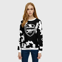 Свитшот женский Арсенал камуфляжные краски, цвет: 3D-белый — фото 2