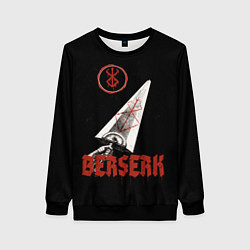 Свитшот женский Меч Берсерка, цвет: 3D-черный
