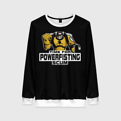 Свитшот женский Power Fist, цвет: 3D-белый