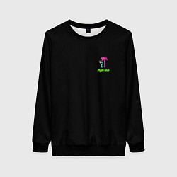 Свитшот женский Night club neon, цвет: 3D-черный