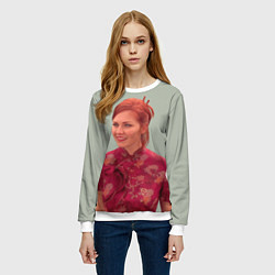 Свитшот женский Мэри Джейн Kirsten Dunst, цвет: 3D-белый — фото 2