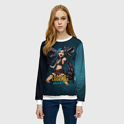 Свитшот женский League of Legends Jinx, цвет: 3D-белый — фото 2