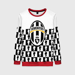 Свитшот женский Juventus болельщики паттерн, цвет: 3D-красный