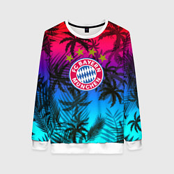 Свитшот женский Бавария Мюнхен неон тропики, цвет: 3D-белый