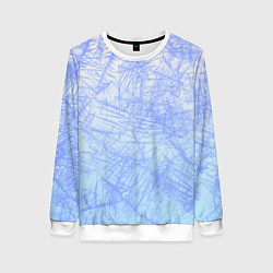 Свитшот женский В инее, цвет: 3D-белый