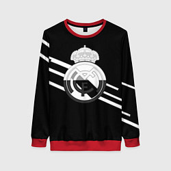 Женский свитшот Реал Мадрид полосы текстура линии