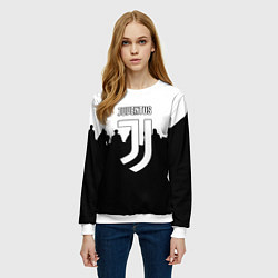 Свитшот женский Ювентус команды, цвет: 3D-белый — фото 2