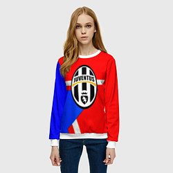 Свитшот женский Juventus star geometry, цвет: 3D-белый — фото 2