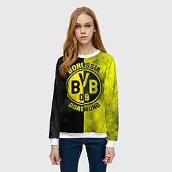 Свитшот женский Borussia Dortmund, цвет: 3D-белый — фото 2