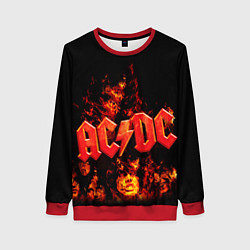 Женский свитшот AC/DC Flame