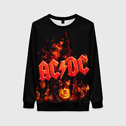 Женский свитшот AC/DC Flame