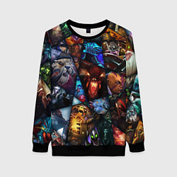 Свитшот женский Dota 2: All Pick, цвет: 3D-черный