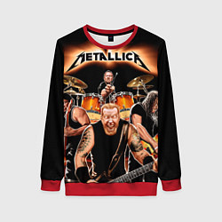 Свитшот женский Metallica Band, цвет: 3D-красный