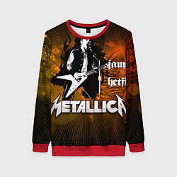 Свитшот женский Metallica: James Hetfield, цвет: 3D-красный