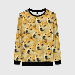 Свитшот женский Doge, цвет: 3D-черный