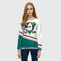 Свитшот женский Anaheim Ducks Selanne, цвет: 3D-меланж — фото 2