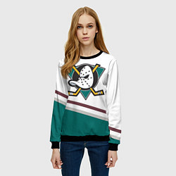 Свитшот женский Anaheim Ducks Selanne, цвет: 3D-черный — фото 2