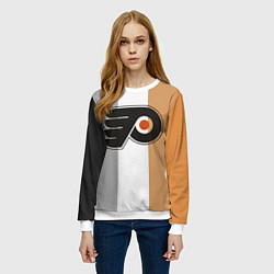 Свитшот женский Philadelphia Flyers, цвет: 3D-белый — фото 2