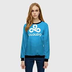 Свитшот женский Cloud 9, цвет: 3D-черный — фото 2