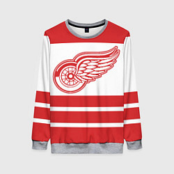 Свитшот женский Detroit Red Wings, цвет: 3D-меланж