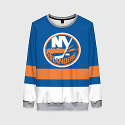 Свитшот женский New York Islanders, цвет: 3D-меланж