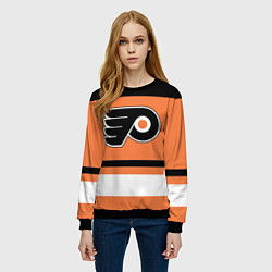 Свитшот женский Philadelphia Flyers, цвет: 3D-черный — фото 2