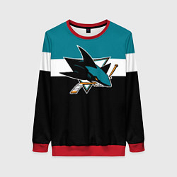 Свитшот женский San Jose Sharks, цвет: 3D-красный