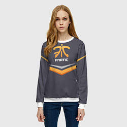 Свитшот женский Fnatic Arrows, цвет: 3D-белый — фото 2