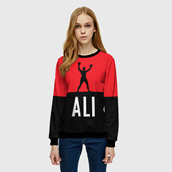 Свитшот женский Ali Boxing, цвет: 3D-черный — фото 2