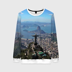 Свитшот женский Рио-де-Жанейро, цвет: 3D-белый