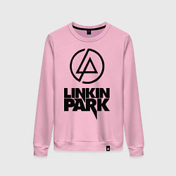 Свитшот хлопковый женский Linkin Park, цвет: светло-розовый